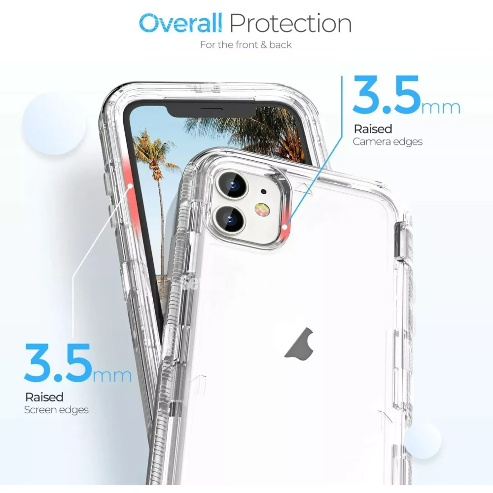 For iPhone 16e 15 14 13 12 11 Pro Max X XR 7 8P SE Shockproof Clear Cover Case - Image 3
