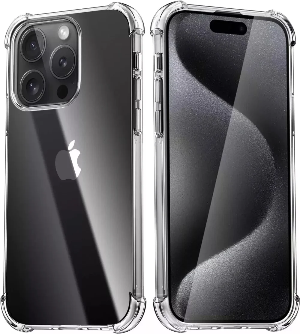 Clear Case For iPhone 16 15 14 Pro Max Plus 13 12 11 SE Shockproof Phone Cover