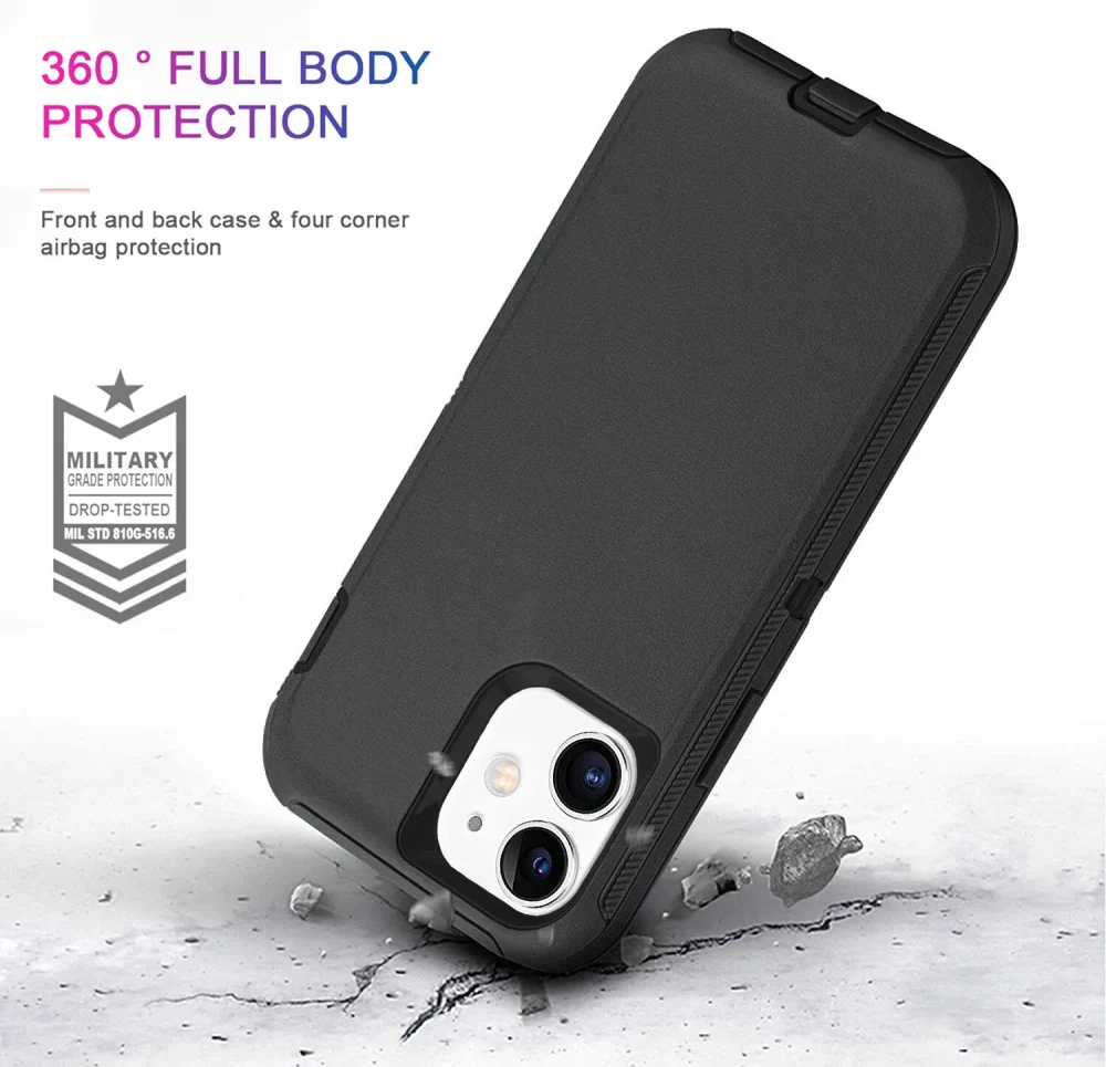 For iPhone 16 15 Pro Max 14 13 12 11 XR X Phone Case Heavy Duty Shockproof Cover - Image 2