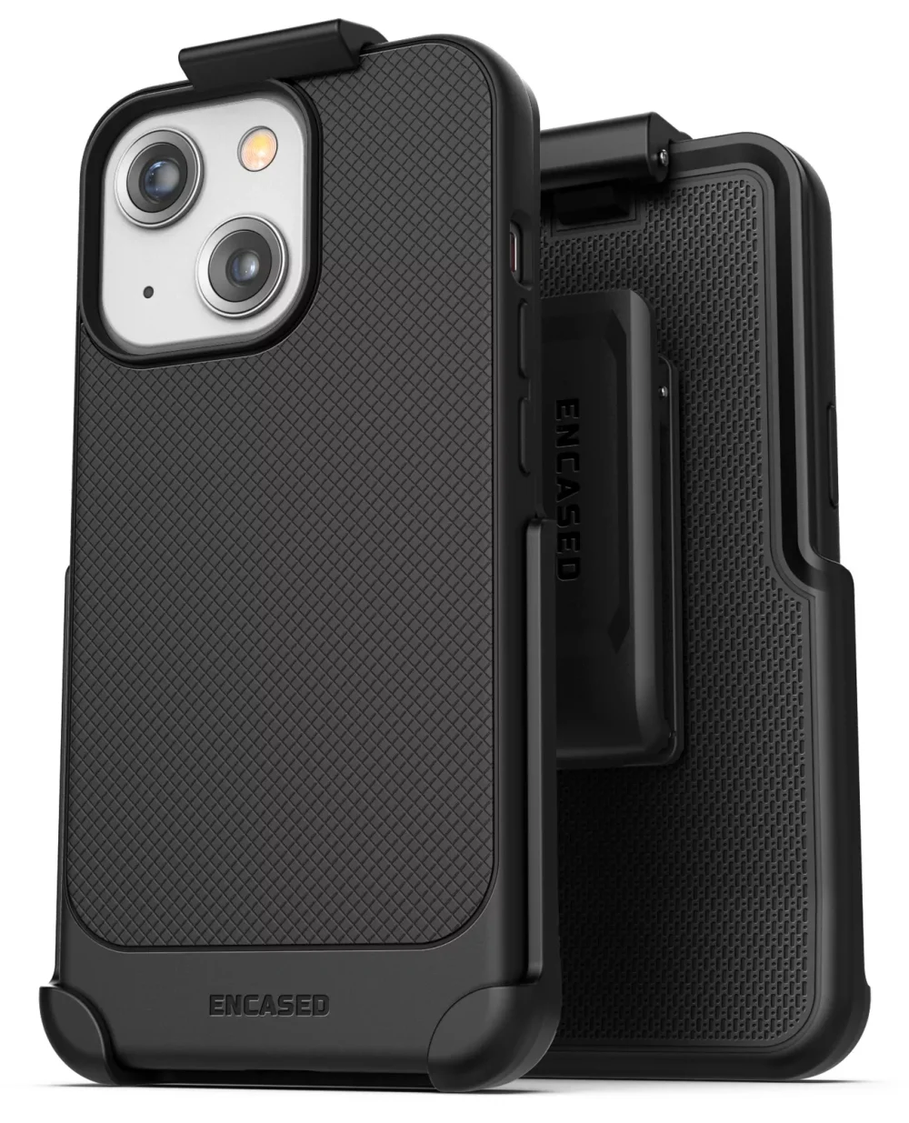 iPhone 13 Mini Belt Clip Case, Slim Grip Phone Cover with Holster - Black